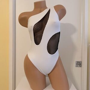 Mesh detail one piece